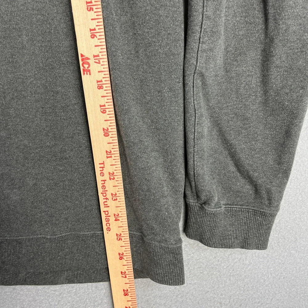 Straight Down Golf 1/4 Zip Mens L LochenHeath Embroidery Michigan Gray Pullover